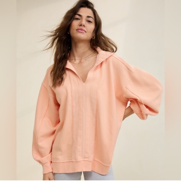 aerie Tops - Aerie Beach Open Skies Oversized Sweatshirt in Size Medium